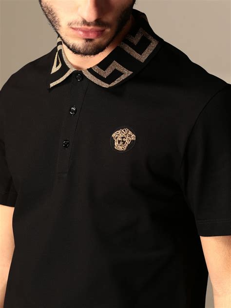 versace mens polo shirt|versace collection men shirt sale.